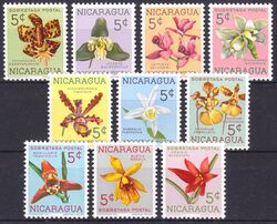 Nicaragua 1962  Orchideenarten
