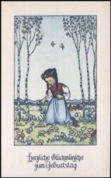 Künstlerkarte - Luise Scherbauer - Geburtstag