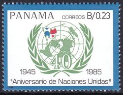 Panama 1986  40 Jahre Vereinte Nationen (UNO)