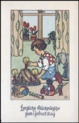Künstlerkarte - Luise Scherbauer - Geburtstag