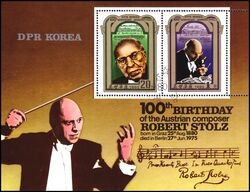Korea-Nord 1980  100. Geburtstag von Robert Stolz