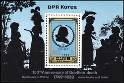 Korea-Nord 1982  150. Todestag von Johann Wolfgang von Goethe