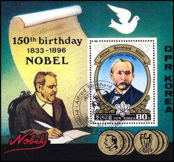 Korea-Nord 1984  150. Geburtstag von Alfred Nobel