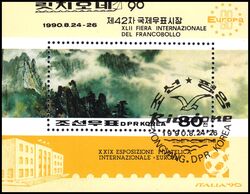 Korea-Nord 1990  Internationale Briefmarkenausstellung RICCIONE `90