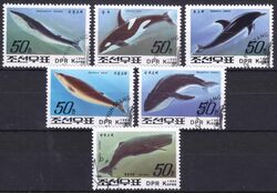 Korea-Nord 1992  Wale und Delphine