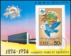 Korea-Nord 1978  100 Jahre Weltpostverein (UPU)