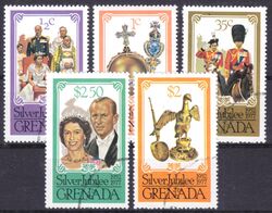 Grenada 1977  25 Jahre Regentschaft von Knigin Elisabeth II.