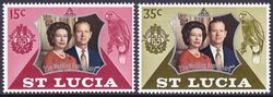 St. Lucia 1972  Silberhochzeit des englischen Knigspaares