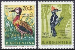 Argentinien 1969  Kinderhilfe: Vögel