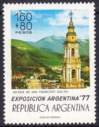 Argentinien 1977  Nationale Briefmarkenausstellung ARGENTINA `77