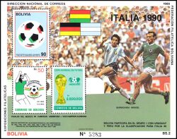 Bolivien 1988  Fuballweltmeisterschaft 1990 in Italien