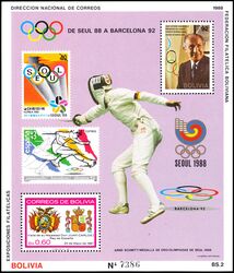 Bolivien 1988  Olympische Sommerspiele in Seoul