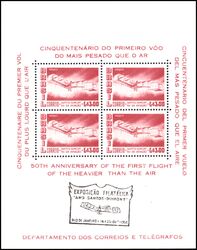 Brasilien 1956  Briefmarkenausstellung in Rio de Janeiro