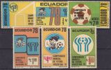 Ecuador 1978  Fußballweltmeisterschaft in Argentinien