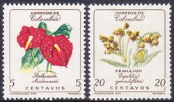 Kolumbien 1960  Freimarken: Blumen