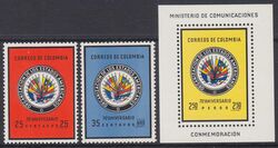Kolumbien 1962  70 Jahre Union Amerikanischer Staaten