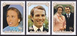 Cook-Inseln 1973  Hochzeit von Prinzessin Anne mit Maark Phillips