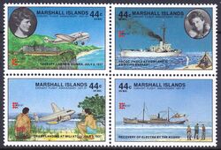 Marshall-Inseln 1987  50. Jahrestag des Fluges um die Welt