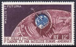 Wallis und Futuna 1962  Erste Fernse-Direktübertragung dur "Telstar"