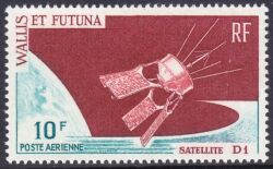 Wallis und Futuna 1966  Start des französischen Satelliten "D 1"