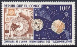 Kongo 1965  100 Jahre Internationale Fernmeldeunion (ITU)