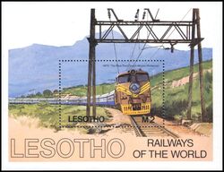 Lesotho 1984  Eisenbahnen aus aller Welt