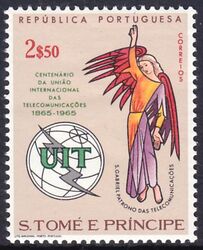 St. Tome & Prinzen 1965  100 Jahre Internationale Fernmeldeunion (ITU)