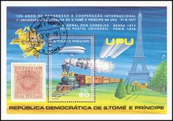 St. Tome & Prinzen 1978  100 Jahre Weltpostverein (UPU)
