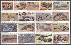 Venda 1986  Freimarken: Reptilien