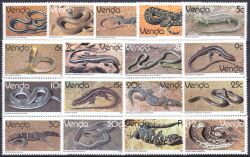 Venda 1986  Freimarken: Reptilien