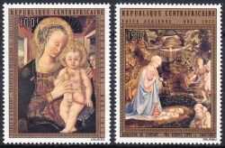 Zentralafrika 1972  Weihnachten: Gemälde