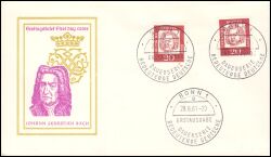 1961  Freimarken: Bedeutende Deutsche  Papier x + y