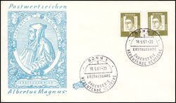 1961  Freimarken: Bedeutende Deutsche  Papier x + y