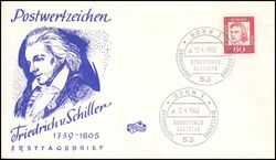 1962  Freimarken: Bedeutende Deutsche