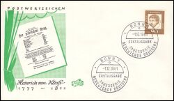 1961  Freimarken: Bedeutende Deutsche