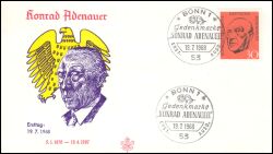 1968  1. Todestag von Konrad Adenauer