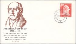 1957  200. Geburtstag von Karl Reichsfreiherr von und zum Stein