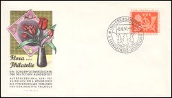 1957  Briefmarkenausstellung "Flora und Philatelie"