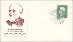 1958  150. Geburtstag von Hermann Schulze-Delitzsch