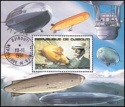 Dschibuti 1980  80 Jahre Zeppeline