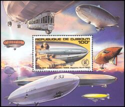 Dschibuti 1980  80 Jahre Zeppeline