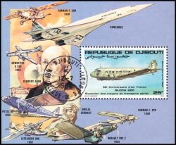 Dschibuti 1983  50 Jahre Fluggesellschaft "Air France"