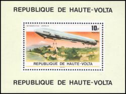 Obervolta 1976  75 Jahre Zeppelin-Luftschiffe - "Deutschland"