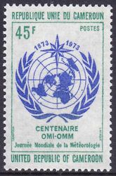 Kamerun 1973  100 Jahre Weltorganisation fr Meteorologie
