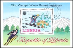 Liberia 1976  Olympische Winterspiele in Innsbruck