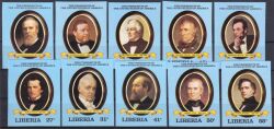 Liberia 1981  Präsidenten der Vereinigten Staaten von Amerika