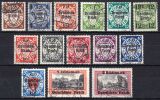 1939  Freimarken von Danzig mit Aufdruck "Deutsches...