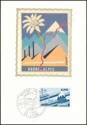 1977  Regionen von Frankreich: Rhone-Alpes