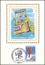 1971  Ballonpostbeförderung