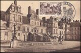 1951  Freimarke: Bauwerke - Schloß Fontainebleau